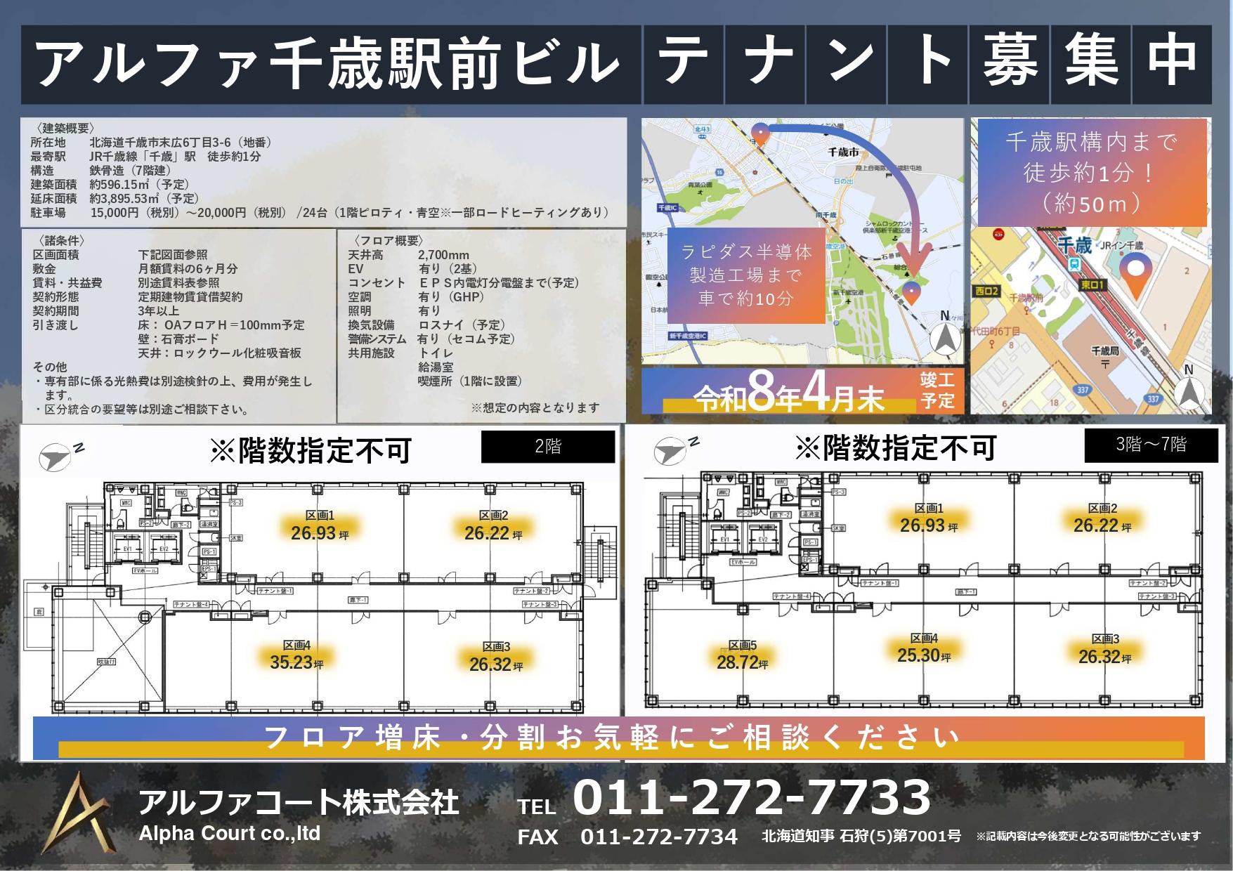アルファ千歳駅前ビル　テナント