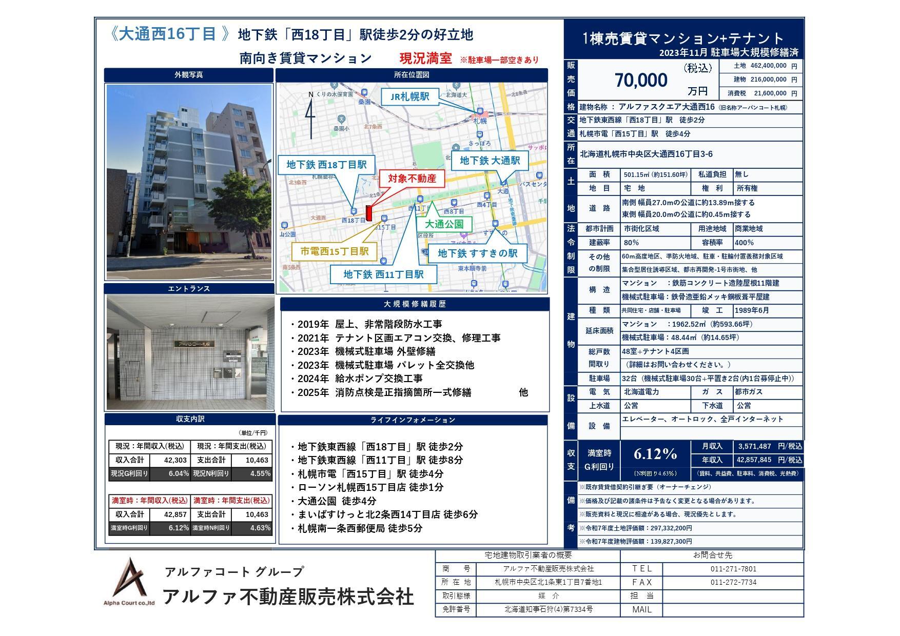 アルファスクエア大通西16